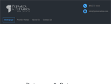 Tablet Screenshot of petrarcalaw.com